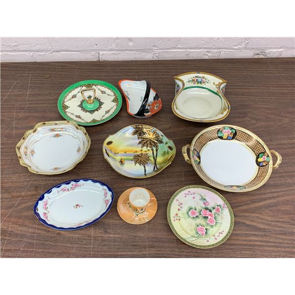 Lot of 9 Japan Fine Bone China Bowls, Plate, etc