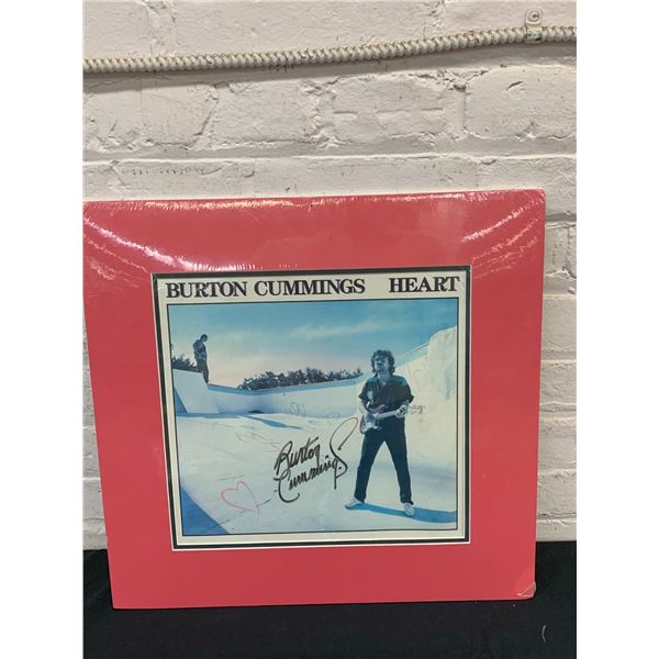 Burton Cummings "Heart" Signed Album Sleeve (sleeve only) Matted and Sealed