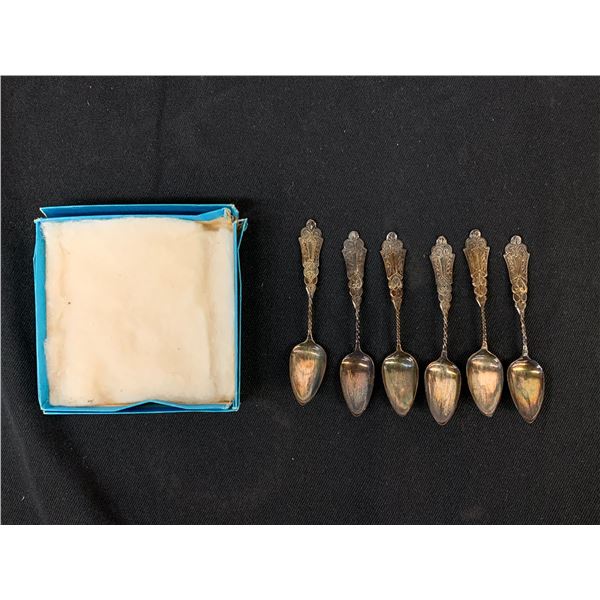 Lot of 6 Vintage Silver Spoons