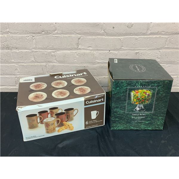 Cuisineart Latte Mug Set and Footed Trifle Bowl