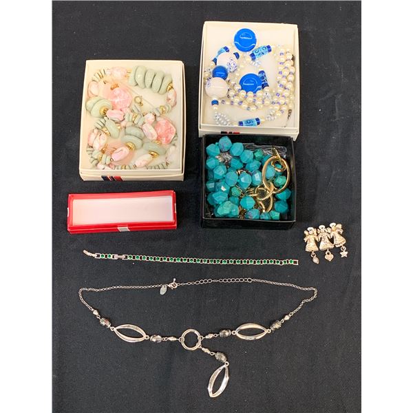 Lot of Fashion Jewellery Necklaces, Bracelet, Brooch