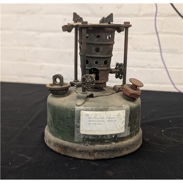 Antique Blow Part For Pre-Heating Aircraft Engines