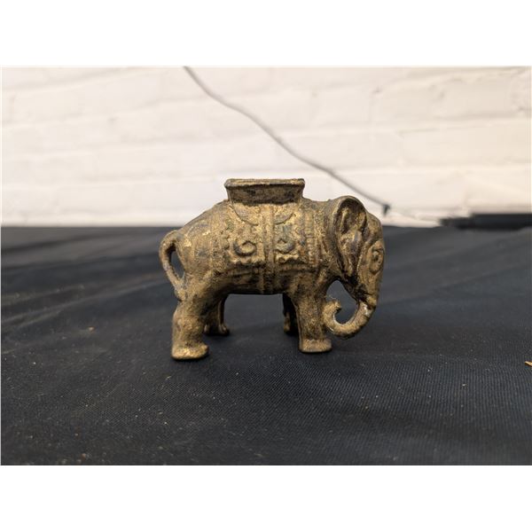 Antique Vintage Cast Iron Elephant Bank
