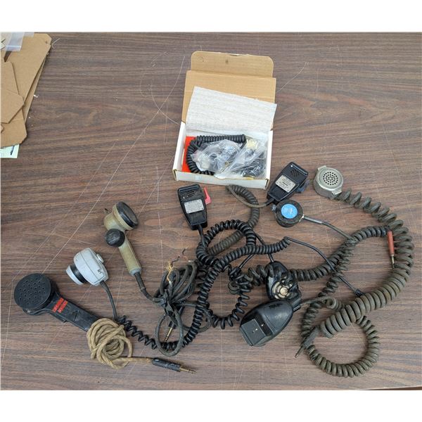 Lot of 10 Vintage Microphones Telex Tel-66T Electro Voice 205-S Shure TSOC58 etc.