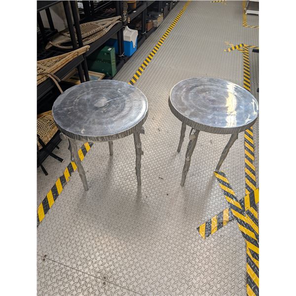 Enchanted Forest Side Tables Cast Aluminium/Pewter?