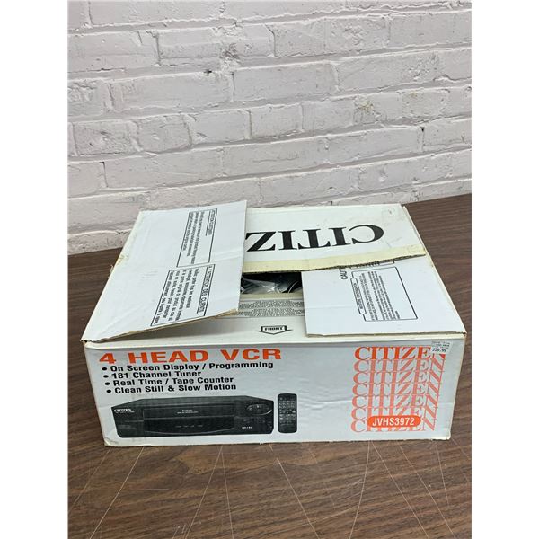 Citizen 4 Head VCR w Box