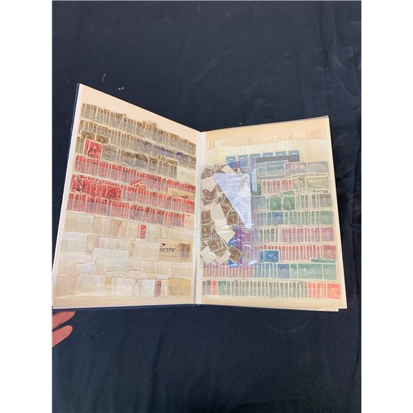Vintage Book FULL of Used World Stamps circa 1880s - 1960s