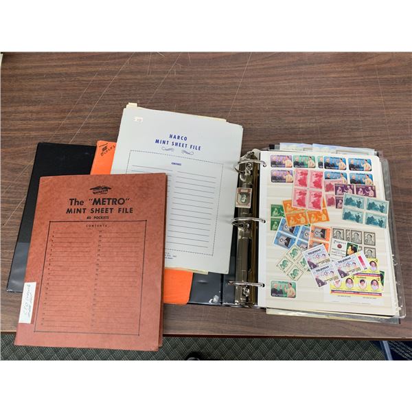 Binder of 100's of World Stamps Middle East, India, Philippines, Persia, Etc