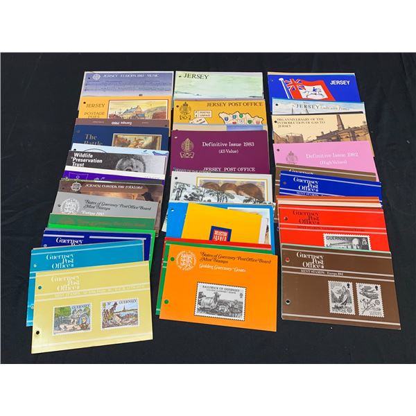 Lot of Jersey Stamp Books Collectible Books with Stamp Sets
