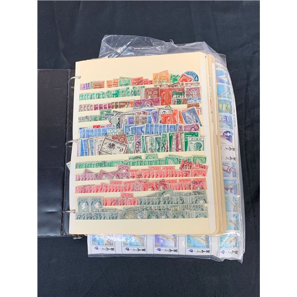 Large Binder of Assorted World Stamps FULL