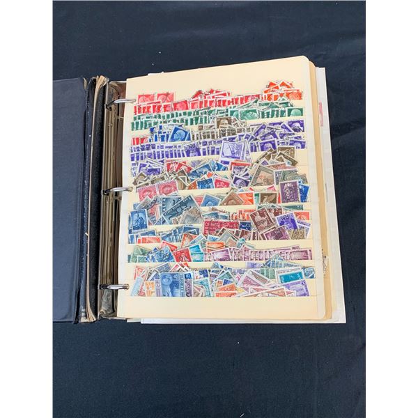 Large Binder FULL of Assorted Vintage World Stamps