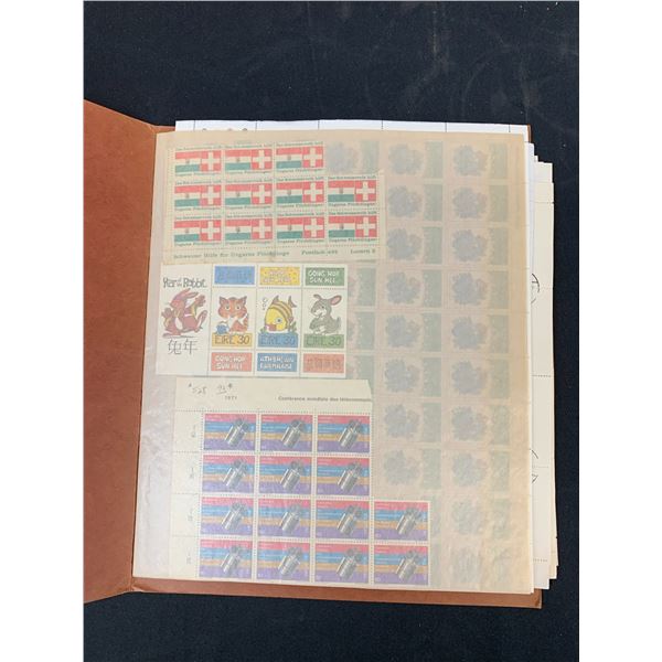 Booklet of Unused Stamp Sheets Greece, etc