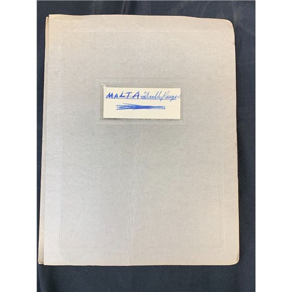 Booklet of Malta Vintage World Stamps