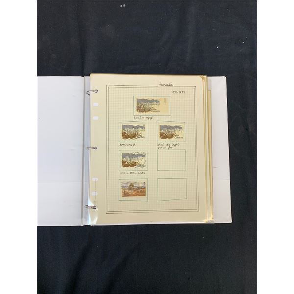 Binder of Vintage Used Canadian Stamps