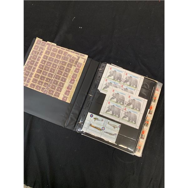 Binder of Canadian Stamps, Postage Ephemera, Envelopes