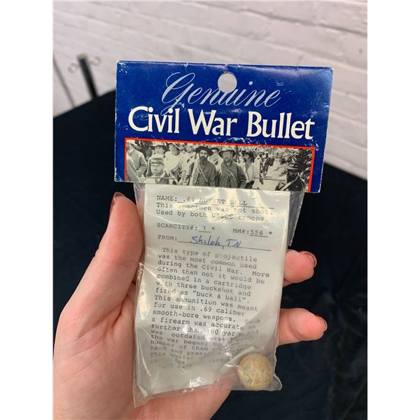 Civil War Bullet .69 Musket Ball