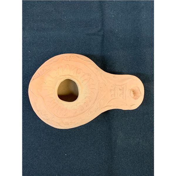 Antique Terracotta Oil Lamp