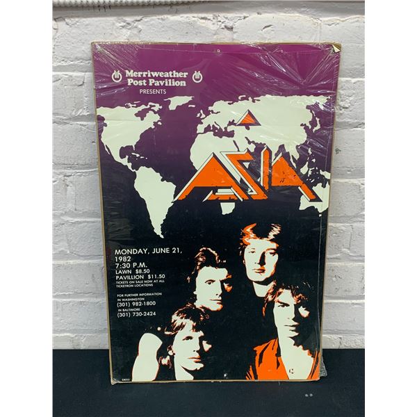 ASIA Merriweather Post Pavilion Vintage 13" x 20" Promo Band Concert Poster