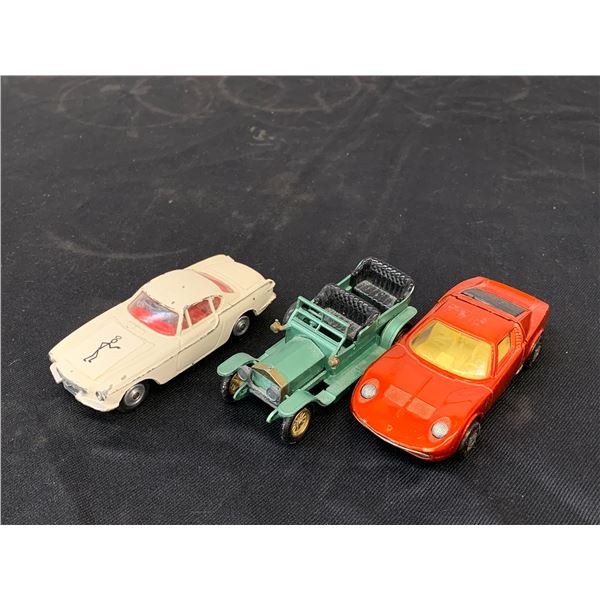 3pcs Corgi, Lesney, Matchbox Die Cast Collectible Cars The Saint's Car, Rolls Royce, etc