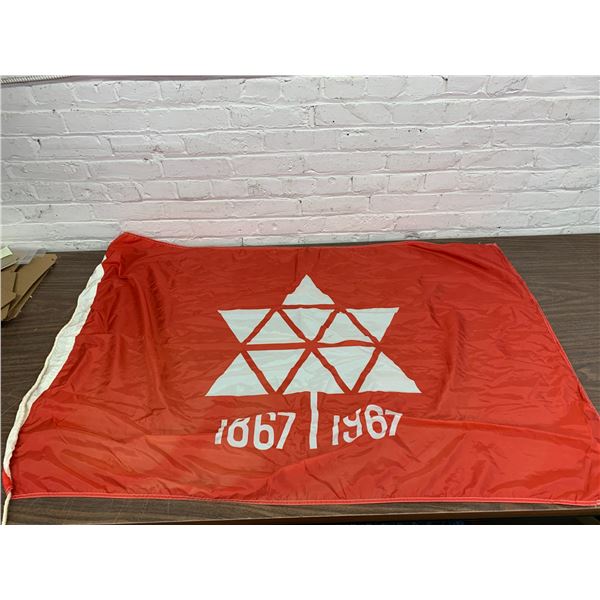 Canada Centennial Flag 52" x 32"