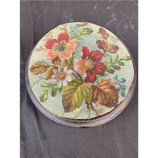 Antique Beaded Stool 11" x 4"
