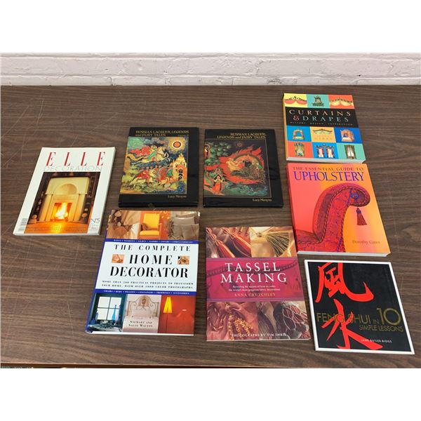 Lot of 8 Books Russian Folklore, Feng Shui, Home Decor Interior Design