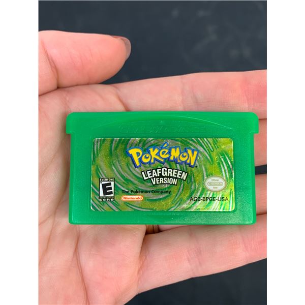 Pokemon Leaf Green Nintendo Gameboy Advance GBA Game Cart (new battery)