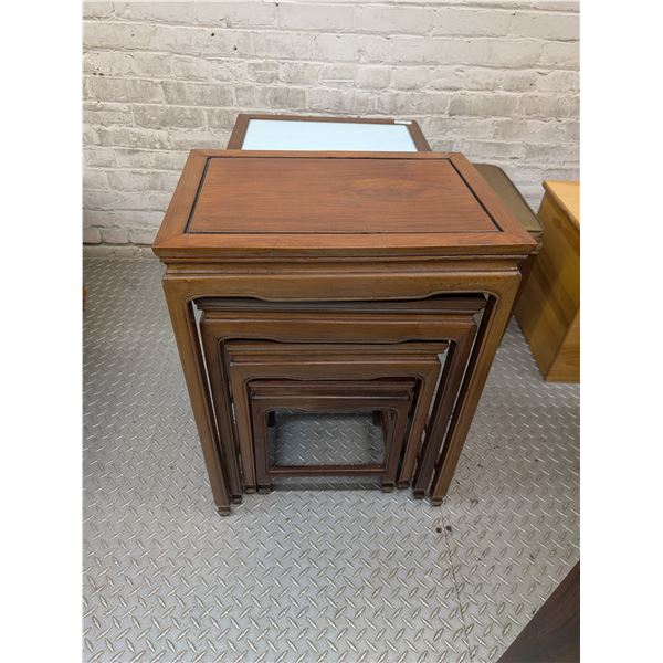 Set of 4 Wooden Nesting Tables