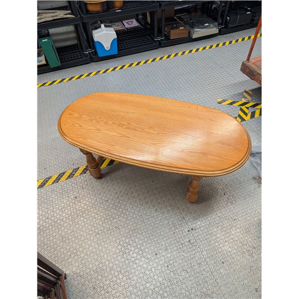 Oak Oval Coffee Table