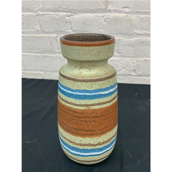 West Germany 242-22 Pottery Vase Brown & Blue