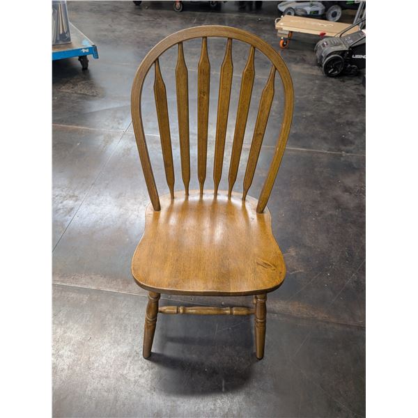 Wooden Slat Back Dining Room Chair