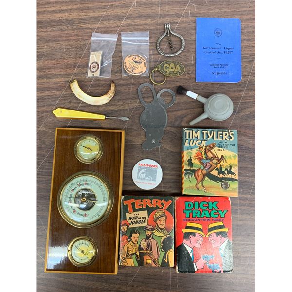 END OF THE RUN Junk Drawer Barometer, Kids Books, etc
