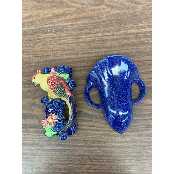 Pair of Ceramic Pocket Wall Planters