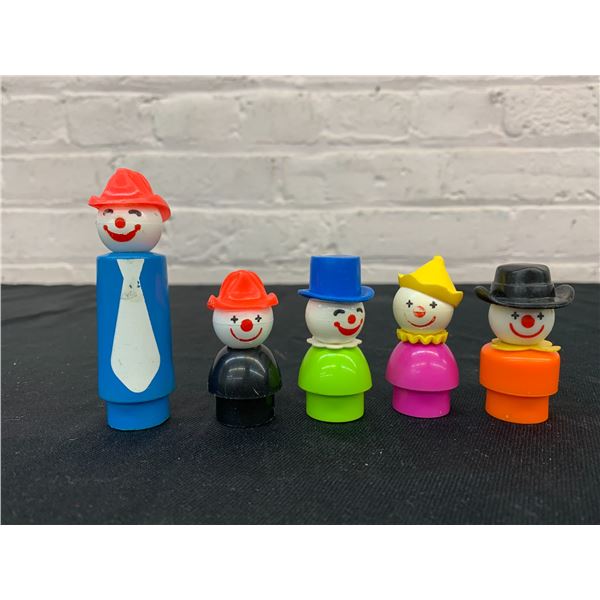 Craze Clown Fire Brigade and Circus Clowns Fisher Price Little People #675, #657