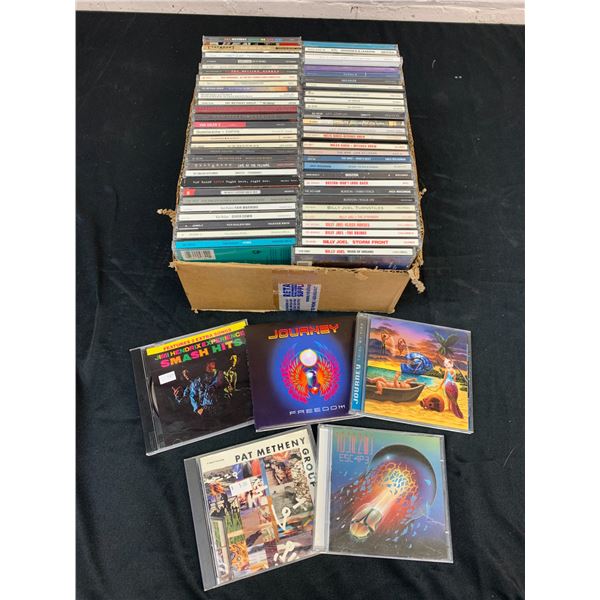 Lot of 63 CDs Billy Joel, Journey, Van Halen, Led Zeppelin