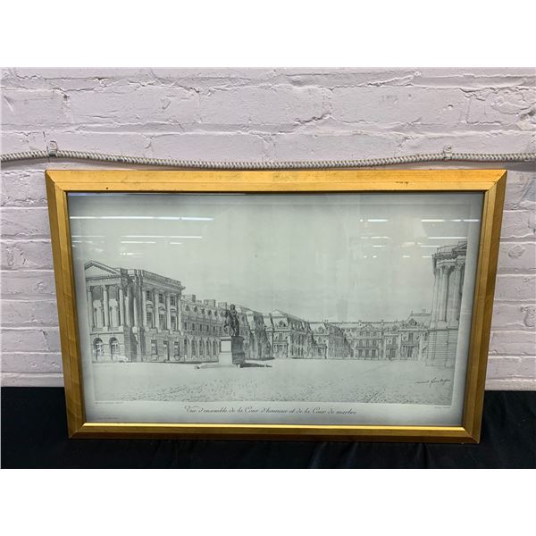 Marcel Lambert Delin Framed Drawing Print, French 34" x 22"