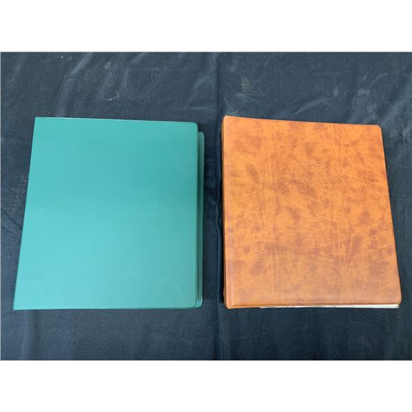 2 Binders of Vintage Used World Stamps