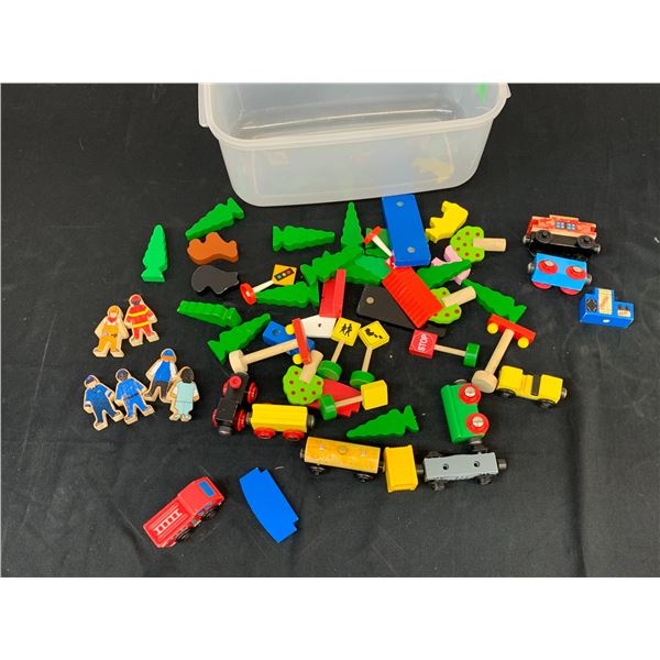 BRIO Wooden Magnetic Train Set Pieces People, Carts, etc