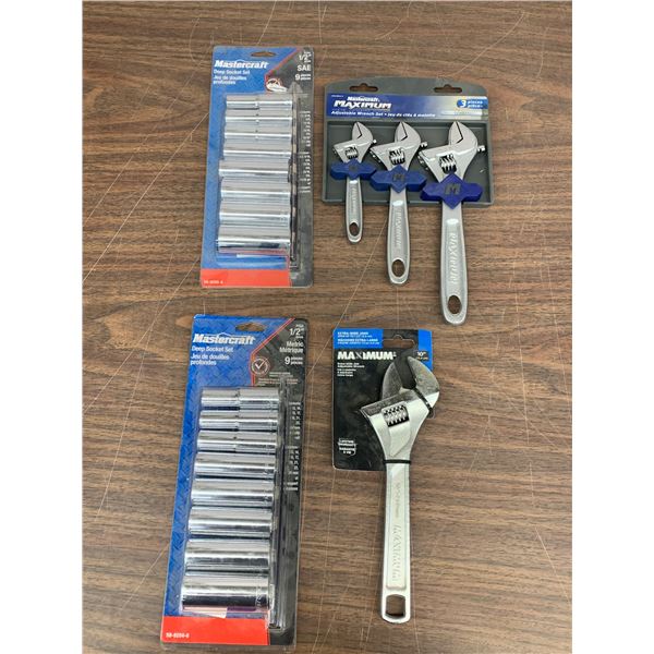 Mastercraft NEW Wrench and Socket Sets