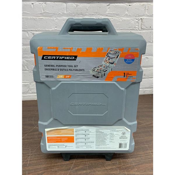 Certified General Purpose Tool Set 191pcs