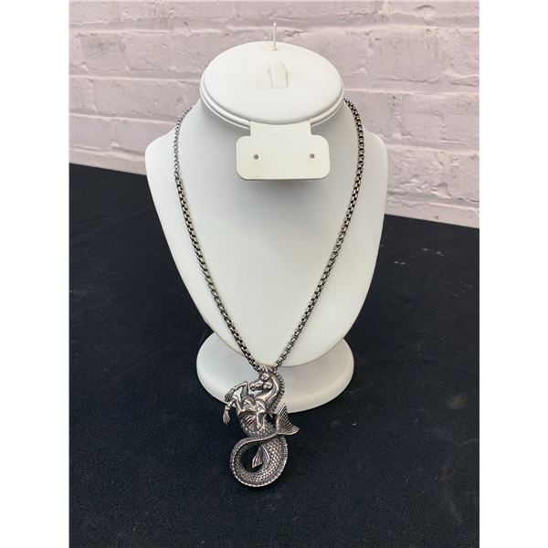 Inox Stainless Steel Necklace with Hippocampus