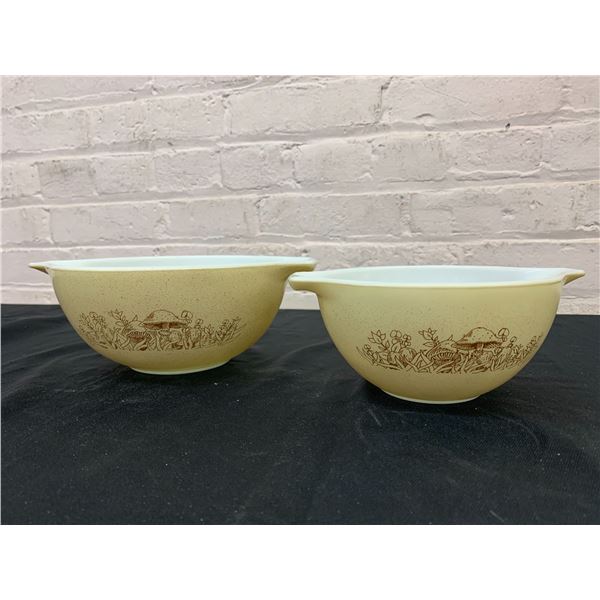 Pair of Pyrex "Forest Fancies" Cinderella Mixing Bowls