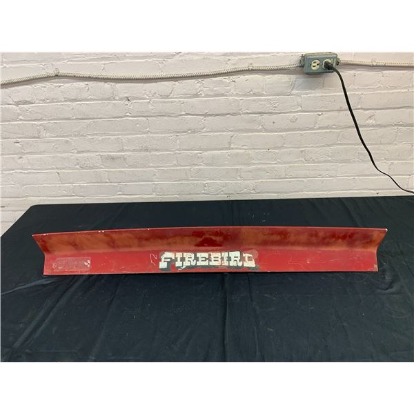 Vintage General Tire Aftermarket? Spoiler with Firebird Sticker