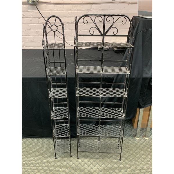 Pair of Metal Wire CD Racks