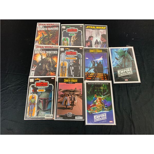 Lot of 10 Modern Star Wars Comics some Action Figure Pack Variants, etc