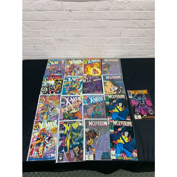 Lot of 17 Wolverine, Uncanny X-Men Comic Books Marvel