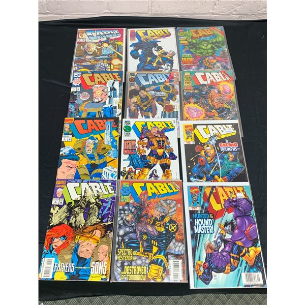 Lot of 12 Cable Comic Books, Marvel