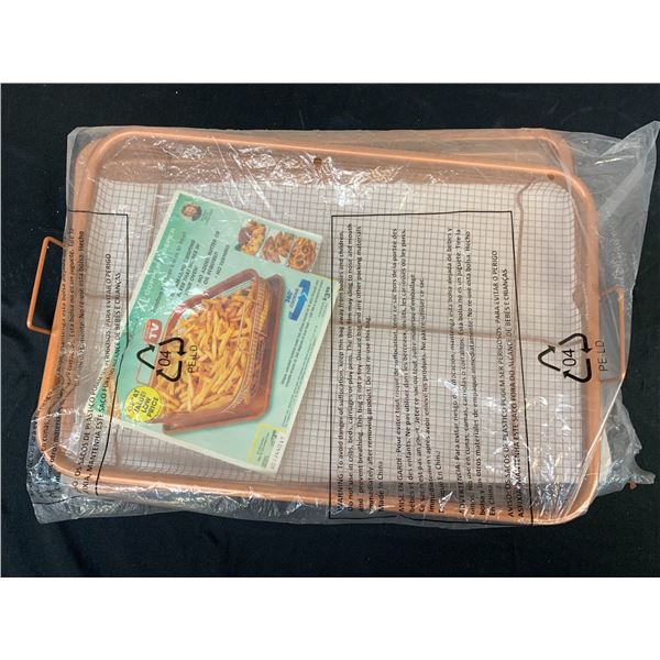 Shopping Channel Copper Crisper Oven Fryer Tray NEW