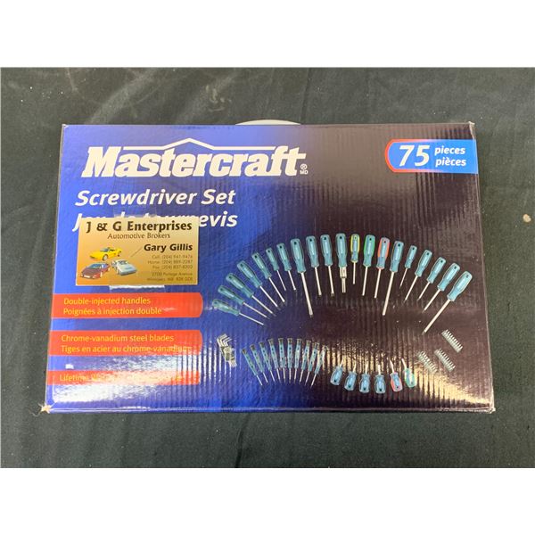 Mastercraft Screwdriver Set 75pcs (opened)