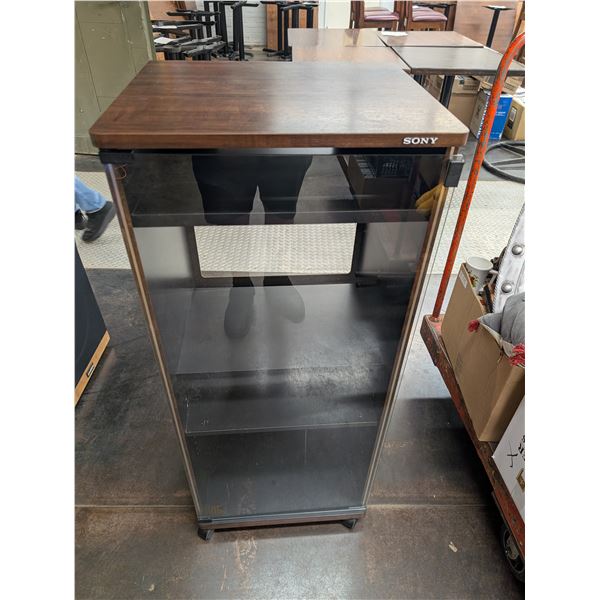 Sony Stereo Media Shelf w/Wheels Vintage